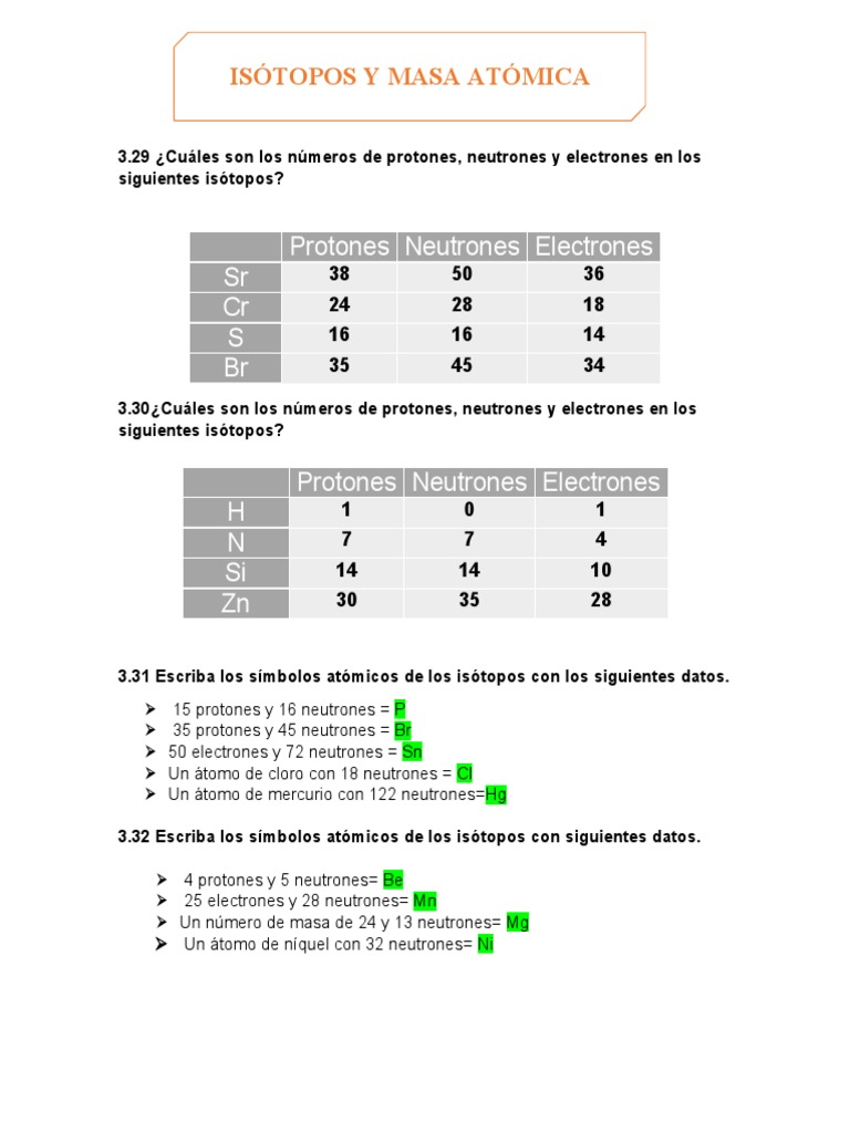 Quimica Tarea Atomo Pdf Isotopo Argon