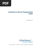 Cybersource Device Fingerprinting Guide: December 2019