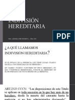 Indivision Hereditaria - Catedra Podestá Uba