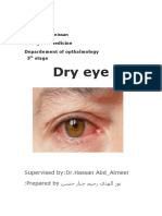 Dry Eye: College of Medicine Depardement of Opthalmology 5 Stage