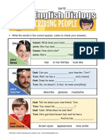 Basic English Dialogs Describingpeople