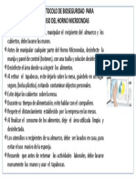 Protocolo de Bioseguridad Microondas