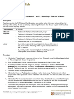 Part 2. Differences Between L1 and L2 Learning