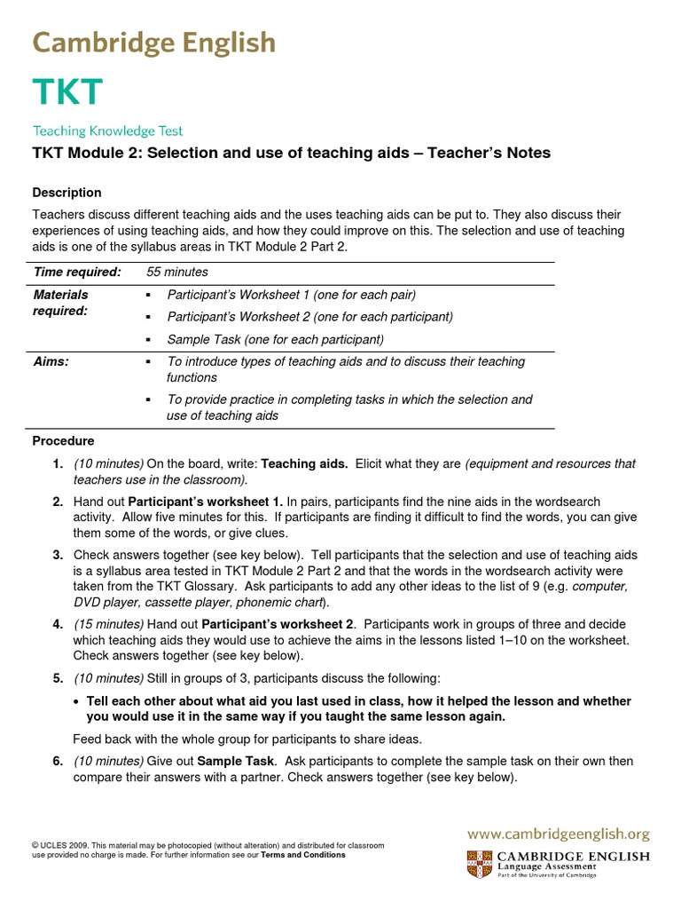 Part 2. Selection and Use of Teaching Aids PDF Classroom Teachers