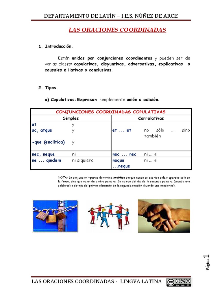 Tipos de Oraciones Coordinadas en Latín | PDF | Morfología Lingüística ...