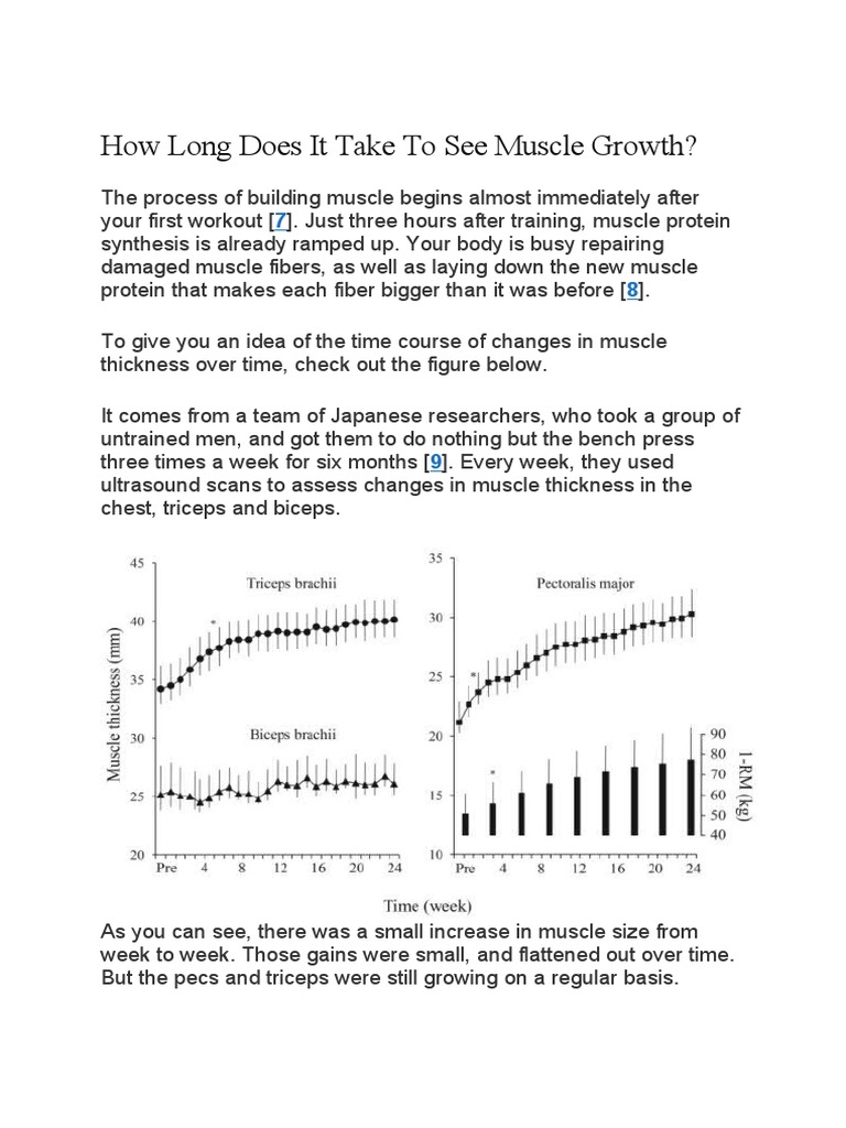 How Long Does It Take To See Muscle Growth | PDF