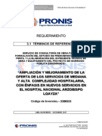 Estudio técnico preliminar para la ampliación y mejora del Hospital Nacional Arzobispo Loayza