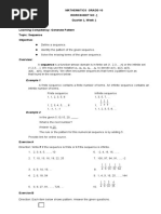 Mathematics Grade-10 Worksheet No .1 Quarter 1, Week 1: Example 1