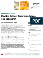 Calcium Vegetarian Nutrition