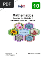 Mathematics: Quarter 1 - Module 1: Generating Patterns