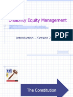 Disability Equity Management: Introduction - Session 2