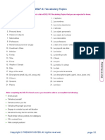 Delf A1 Vocabulary PDF
