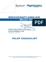 C90GTi Pilot Check List Flight Safety PDF