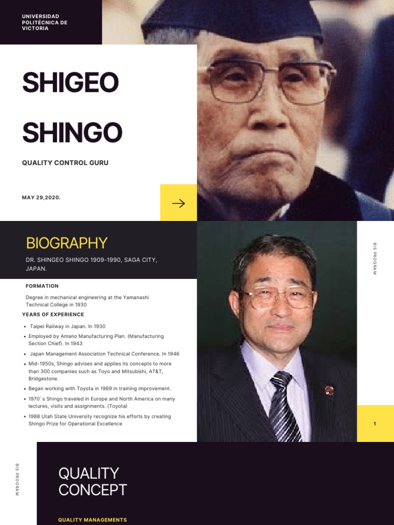 Shigeo Shingo: Quality Control Guru | PDF | Business Process | Economies