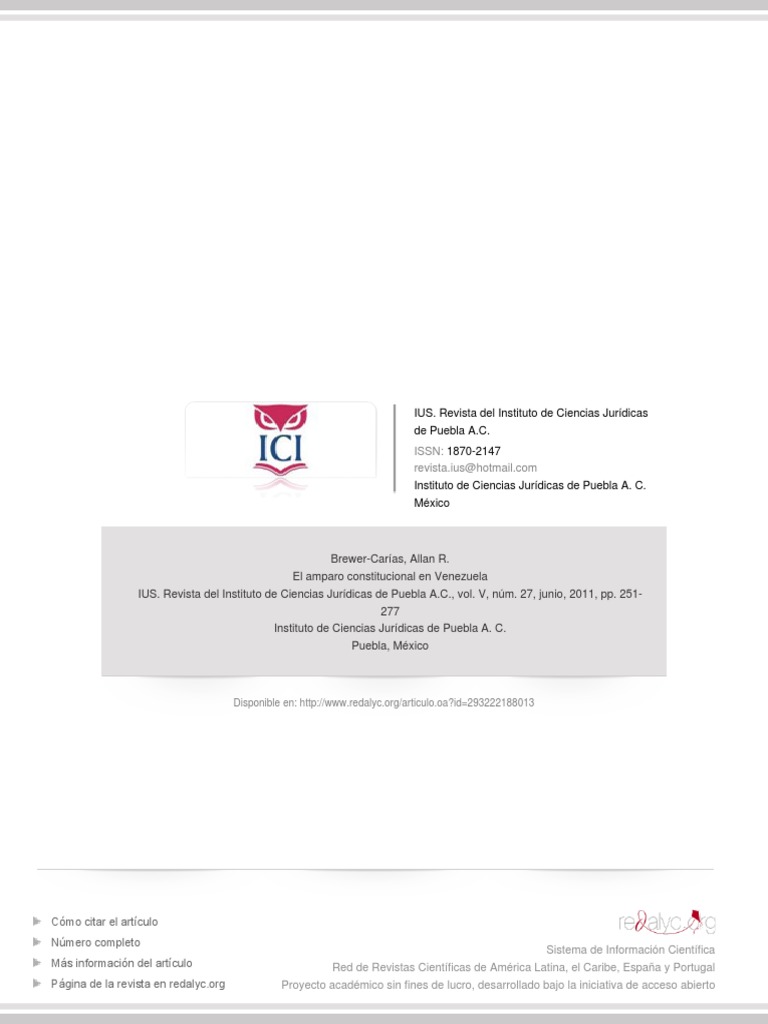 Amparo Constitucional | PDF | Caso de ley | Derecho Constitucional