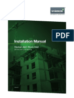 Installation Manual: Starken AAC Block Wall