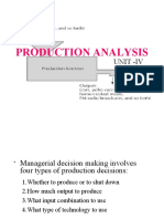 PRODUCTION ANALYSIS: SHORT-RUN ANALYSIS