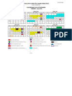 Calendario de Actividades: Bachillerato Semestral Máximo Ramón Ortiz