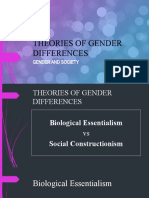 Theories of Gender Differences: Biological vs Social Perspectives
