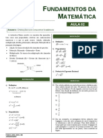 Aula 02 - Operação Nos Conjuntos Numéricos