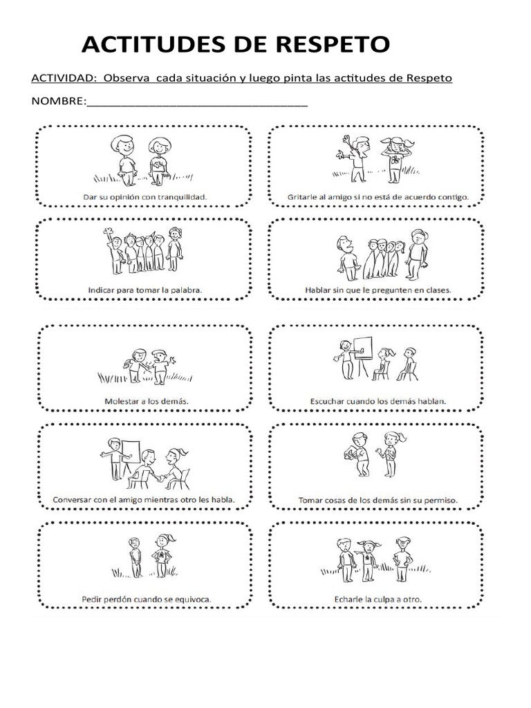 Actitudes de Respeto | PDF