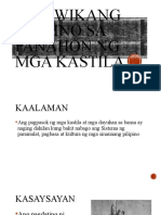 Ang Wikang Pilipino Sa Panahon NG Mga Kastila