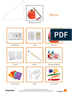 Bingo Del Material Escolar PDF