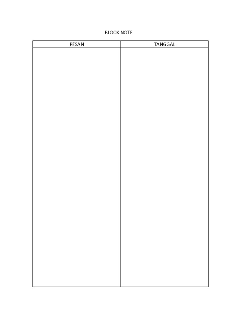 Block Note | PDF