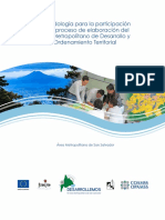 La Metodología para La Participación en El Proceso de Elaboración Del Plan Metropolitano de Desarrollo y Ordenamiento Territorial