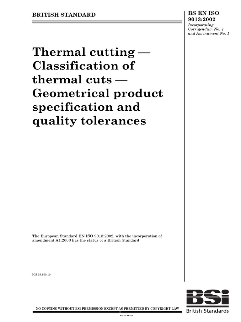 Iso 9013 | PDF