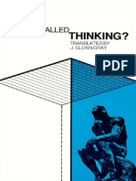 Heidegger, Martin - What Is Called Thinking (Harper & Row, 1968) PDF