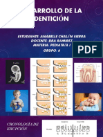 DESARROLLO DE LA DENTICIÓN