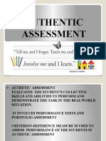 Authentic Assessment: Real-World Performance Evaluation