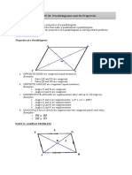 LESSON 34: Parallelograms and Its Properties: Part I. Concept