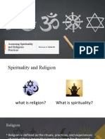 Assessing Spirituality and Religious Practices: Sherwyn U. Hatab RN