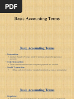 Basics of Accounting Terms