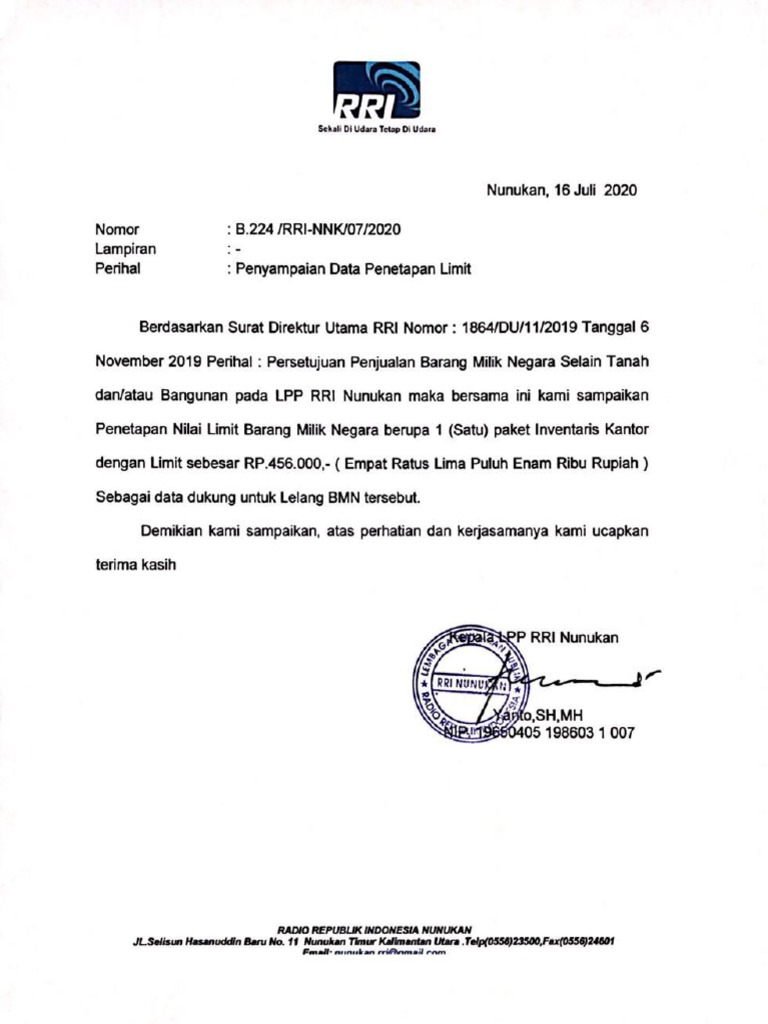 Penyampaian Nilai Limit | PDF