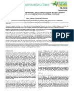 Impact of Hygrophila Auriculata-Green Mosquitocidal Activity Against Malaria Vector, Anopheles Stephensi (Diptera: Culicidae)