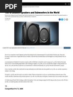 WWW Therichest Com Technology The 10 Loudest Speakers and Su