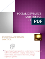 Social Deviance and Social Control