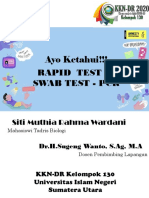 Buku Saku Rapid Test & Swab Test - PCR