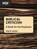 Eryl W. Davies - Biblical Criticism A Guide For The Perplexed