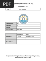 Assignment # II-01: Digital Image Processing (CS - 306)