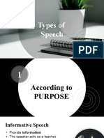 Lesson 3 - Types of Speech
