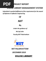 Project Report Online Library Management System