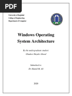 Ghadeer Haider - Windows OS Architecture