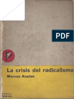 Marcos Kaplan - La Crisis Del Radicalismo (1958)