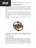 Gyroscopic Couple and Precessional Motion: Active Force