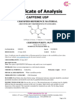 COA of Caffeine USP - PDF PDF