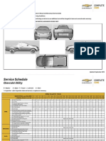 Service Schedule: Chevrolet Utility